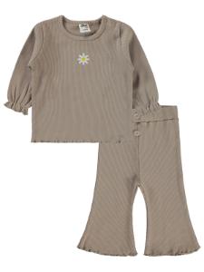 Resim Bebek Takım 0-24 Ay Koyu Bej - Paket